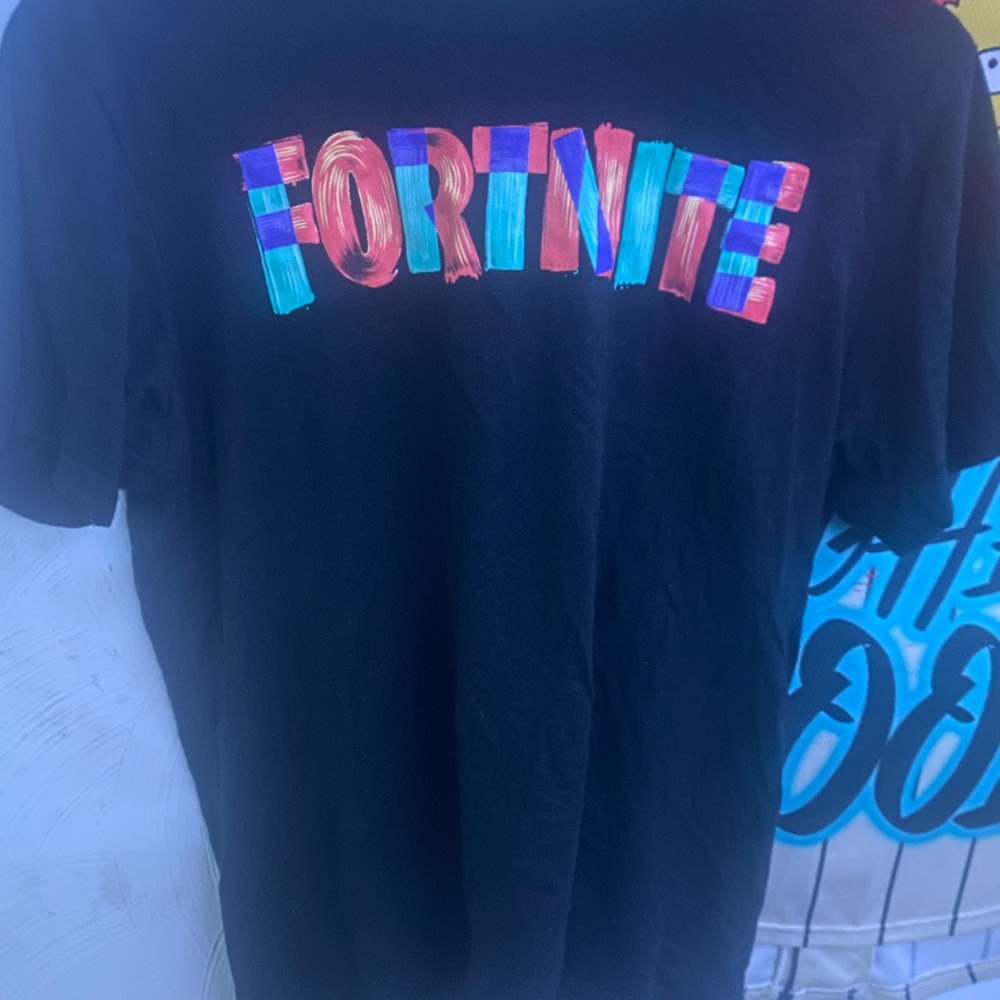 Black Fortnite Graphic T-Shirt